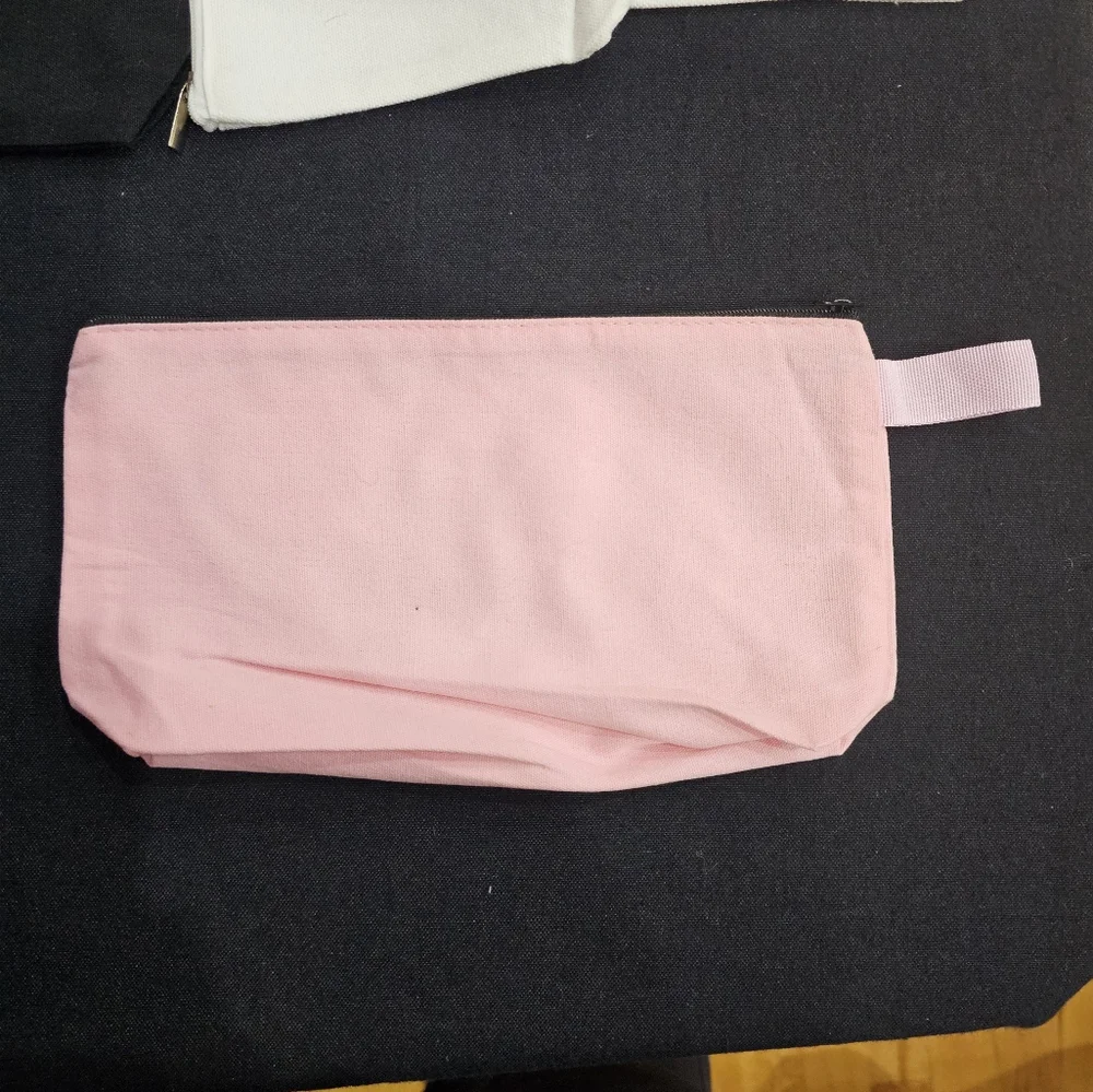Handmade Beautiful Beacons What in Carnation Light Pink Flower Pouch
